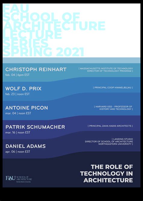 FAU School of Architecture Lecture Series | Spring 2021