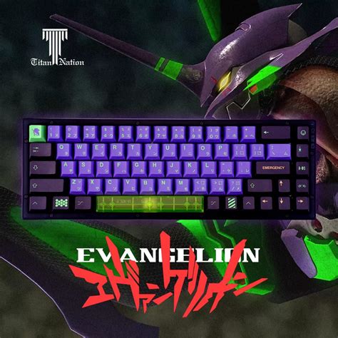 Gmk Mecha Evangelion Pbt Dye Sublimation Cherry Profile Keycaps