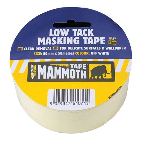 Everbuild Low Tack Masking Tape 50mm X 25m HSS Hire