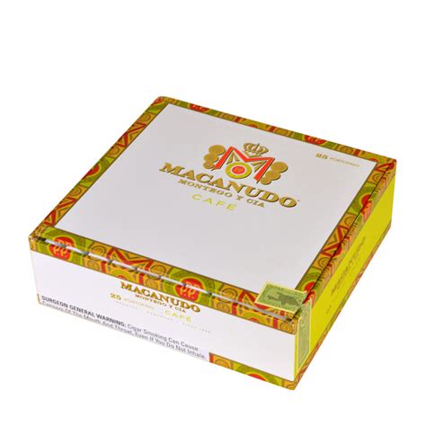 Macanudo Portofino Tube Cafe Cigars Box Of 25 Tobacco Stock