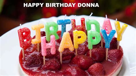 Donna Birthday Cakes Happy Birthday Donna Youtube