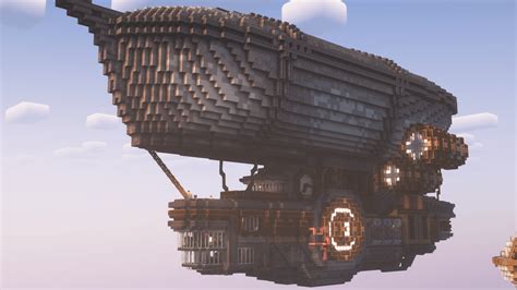 Minecraft Steampunk Airship Schematic