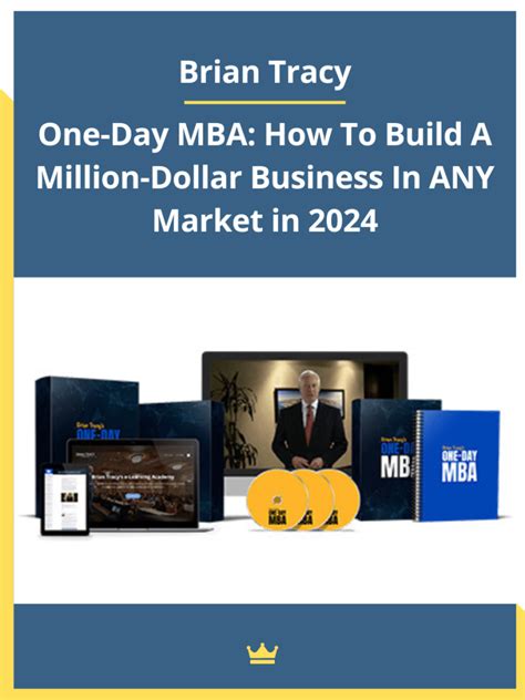 Brian Tracy One Day Mba How To Build A Million Dollar Business In