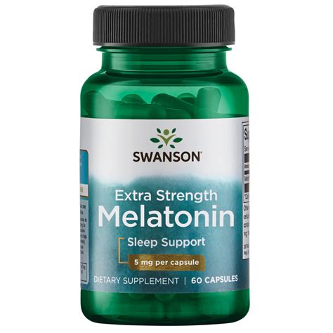 Мелатонин Swanson Extra Strength Melatonin, 5 мг, 60 капсул купить в ...