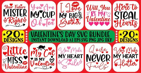 Valentines Day Svg Bundle Bundle · Creative Fabrica