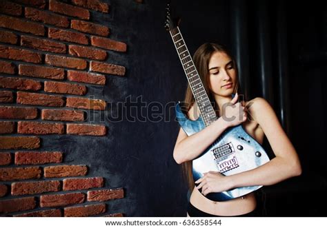 Portrait Sexy Nude Brunette Girl Black Stock Photo Shutterstock