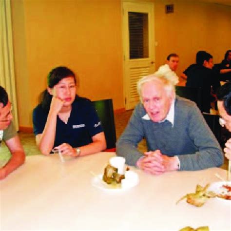 3 Some participants chatting with Tony Leggett during the school ...