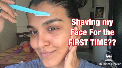 I Shaved My Face For The First Time Shaving My Face For Instant Clear