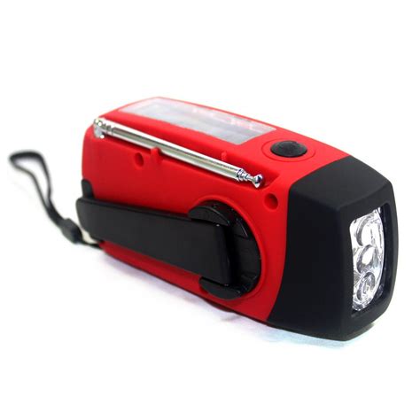 VORCOOL Portable Multi Functional Emergency Solar Hand Crank Dynamo USB