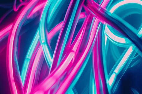 Premium Photo | Colorful abstract background with neon led light