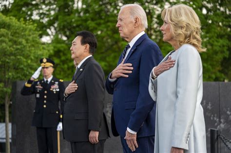 South Korea To Vow Not To Build Own Nukes As Yoon Meets With Biden