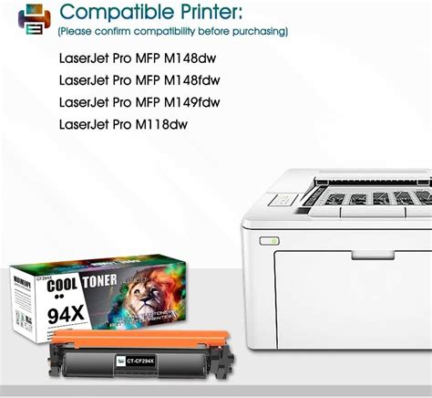 2x Black Toner Cartridge Fits For Hp Laserjet Pro Mfp M148dw M148fdw 94x Cf294x Ebay