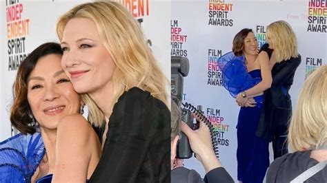 Michelle Yeoh Cate Blanchett Not Rivals At Spirit Awards Youtube