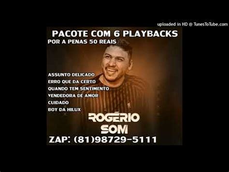 PACOTE DE PLAYBACKS ROGERIO SOM 2023 REPERTORIO NOVO YouTube