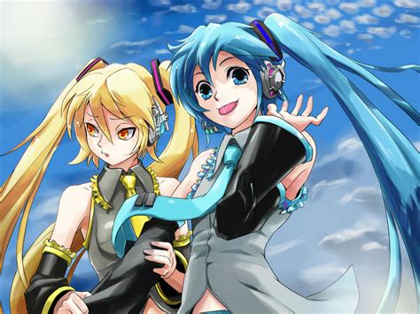 Hatsune Miku And Akita Neru Vocaloid Drawn By Ikusotsu Danbooru