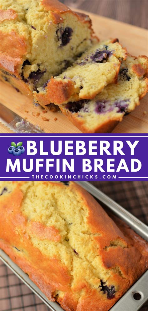 BLUEBERRY MUFFIN BREAD Easy Blueberry Bread Blueberry Muffin Bread