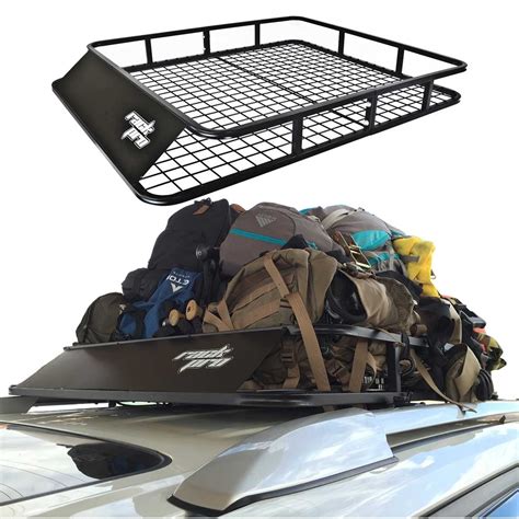 Mockins Roof Rack Rooftop Cargo Carrier With Bungee Net The Steel Lu