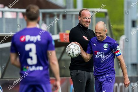 Fc Emmen Coach Dick Lukkien Arjen Editorial Stock Photo Stock Image