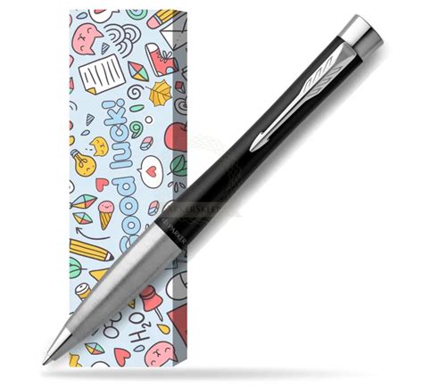 Parker Urban Twist Muted Black Ct Ballpoint Pen In Cover Good Luck In