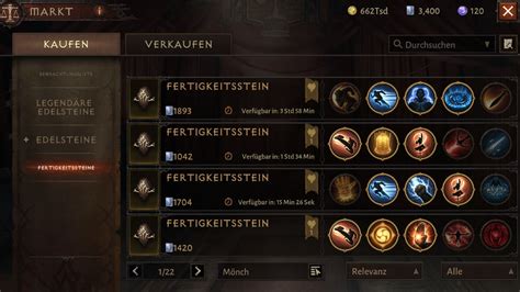 Diablo Immortal Fertigkeitssteine Zauber Erkl Rt