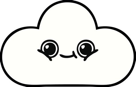 cute cartoon cloud 10685145 Vector Art at Vecteezy