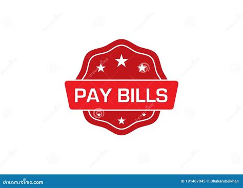 Pay Bills Label Sticker, Pay Bills Badge Sign Stock Vector ...