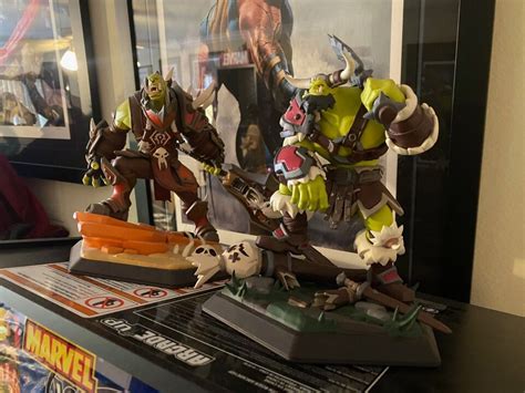 World Of Warcraft Legend Saurfang And Orc Grunt Statues Ebay