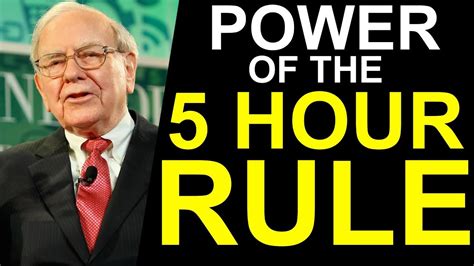 Why Successful People All Embrace The 5 Hour Rule YouTube