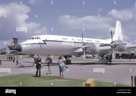 Royal Air Force Bristol Britannia at Filton, Bristol, England Stock ...