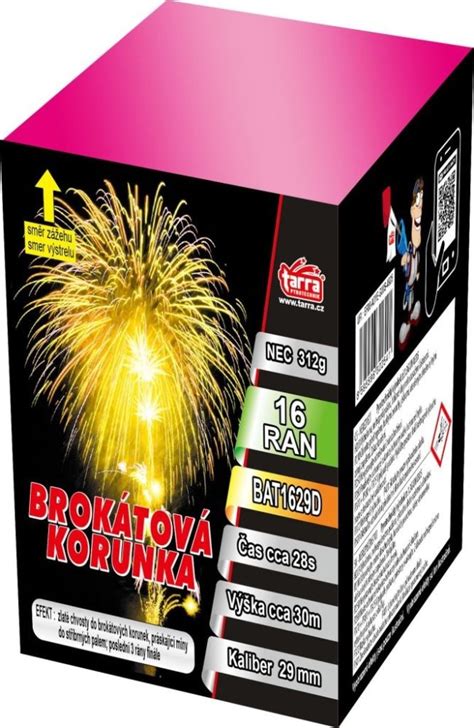 TARRA pyrotechnik Ohňostroj BROKÁTOVÁ KORUNKA 16 ran od 490 Kč Heureka cz