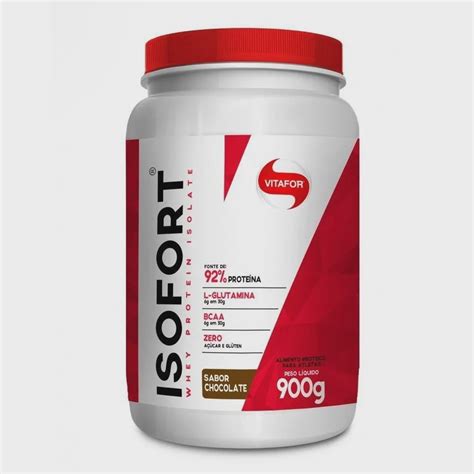 Isofort Whey Protein Isolada Sabor Chocolate G Vitafor No Shoptime