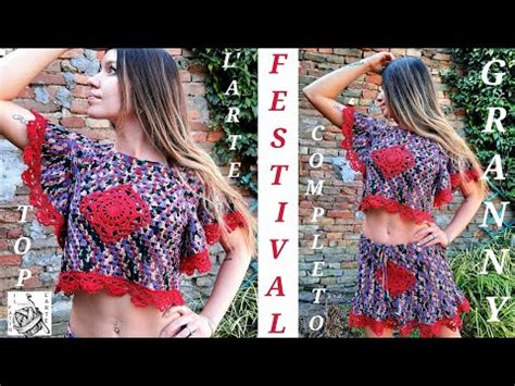 Tutorial Uncinetto Granny Top Festival Tutte Le Taglie Youtube