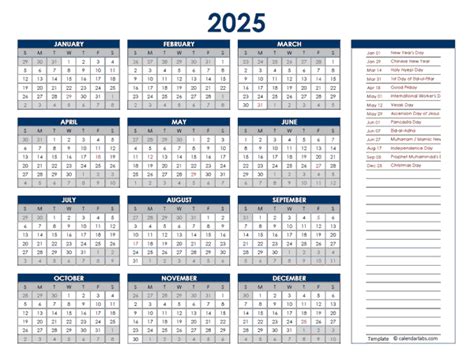 Calendar 2025 Indonesia Printable Free - Danni Elfrida