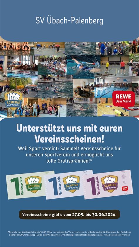 Rewe Scheine Fuer Vereine Poster Story Sv Bach Palenberg E V