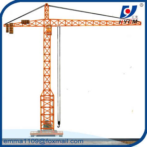 6 Tons The Travelling Tower Crane Base With Ballast Type Foundation