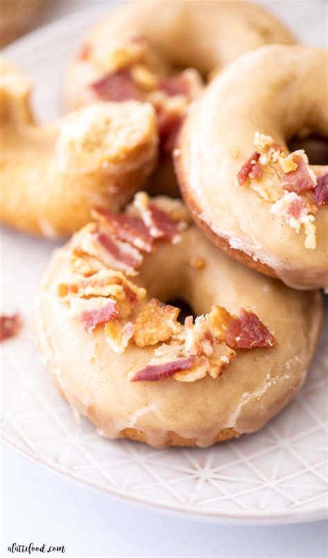 Baked Maple Bacon Donuts A Latte Food