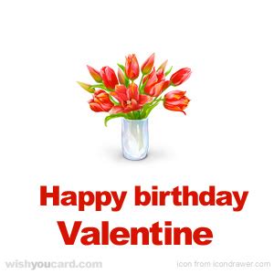 Happy Birthday Valentine Free e-Cards