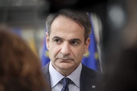 Prime Minister Greece Kyriakos Mitsotakis Talks Editorial Stock Photo ...