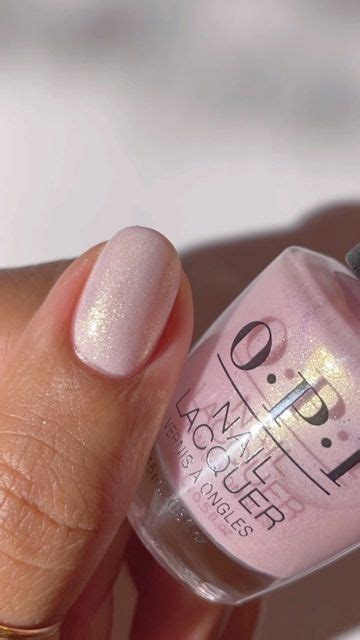 Opi On Instagram All Ice On This Pale Pink Shimmer Swatched Here