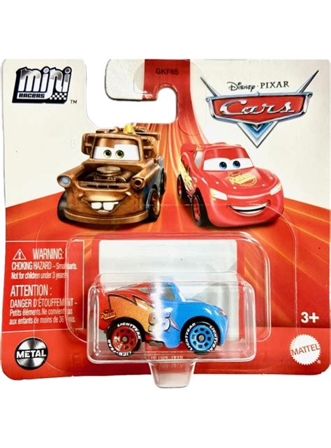 Disney Cars Mini Racers Transforming Lightning Mcqueen Hlv26