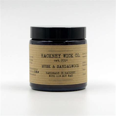 Hackneywickco Soy Wax Musk Sandalwood Garage Whole Foods