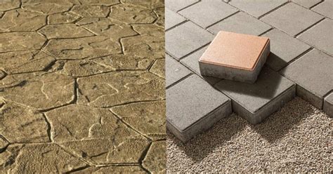 Stamped Concrete Vs Traditional Pavers Pros And Cons Comparison