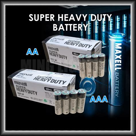 Maxell AA AAA Battery Super Heavy Duty 1 5V Bateri Mainan Remote