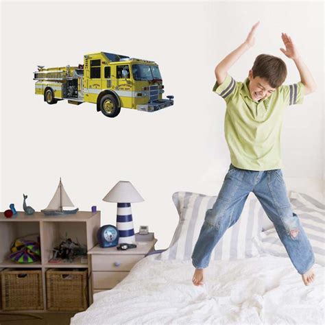 Firetruck Tanker Wall Decal | Wallhogs