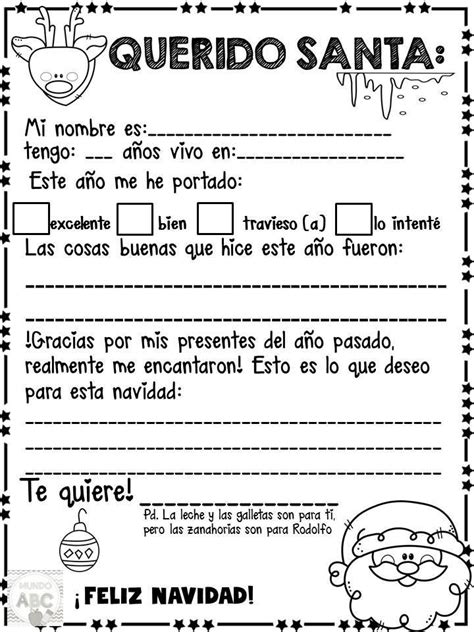 Fant Stico Material Creativo Para Realizar La Carta A Santa Claus Y