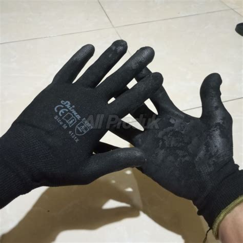 Jual Sarung Tangan Kerja Proyek Palmfit Safety Glove Warna Hitam Merk