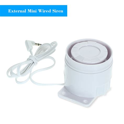 External Mini Wired Siren 110 DB Prompt Alert Alarm 433MHz For Home