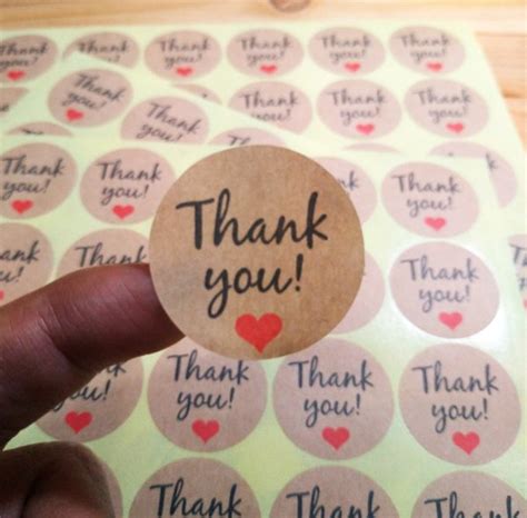 Jual Stiker Kraft Label Thank You Sticker Craft Segel Tag Amplop Ucapan