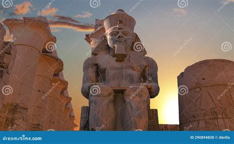 Luxor Temple, Central Temple of Amun-Ra, Luxor, Egypt Stock Footage ...