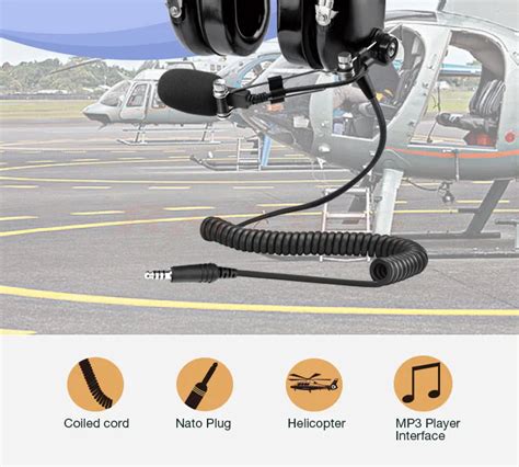 Helicopter Headset Pnr Noise Cancelling For Aviation Pilot - Buy ...